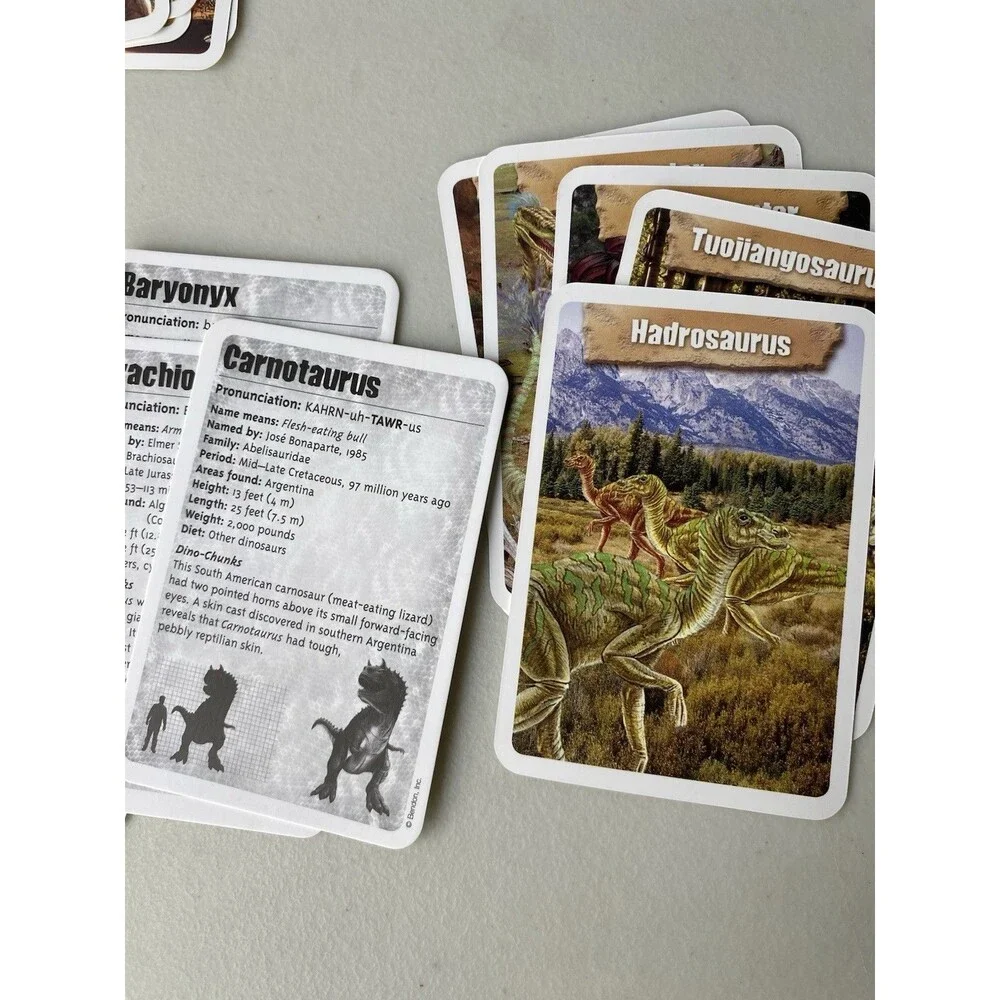 Bendon Dinosaurs Our World Flash Cards Near Complete Set 35 Cards Included